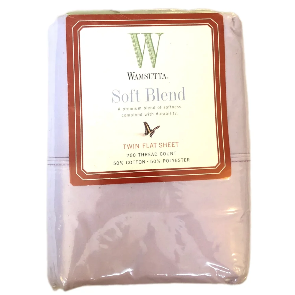 Vintage Wamsutta Soft blend Violet Flat‎ sheet